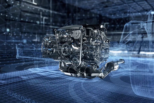 The famous Subaru Boxer engine
