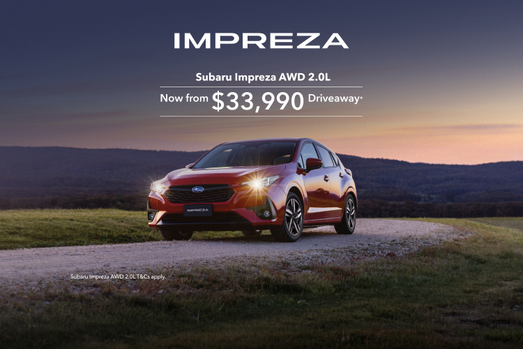 Go from A to Beyond with the sporty Symmetrical All-Wheel Drive Subaru Impreza.