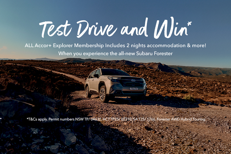 Test Drive the all-new Subaru Forester and you could win!