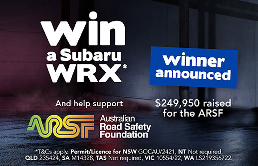 Subaru Australia and ARSF's charity raffle raises over 245K and awards one lucky winner new accessorized WRX