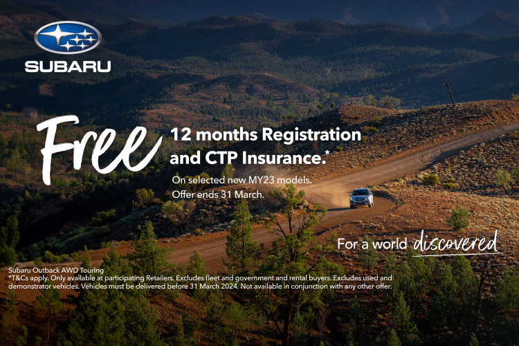 Get 12 months FREE rego and CTP insurance*