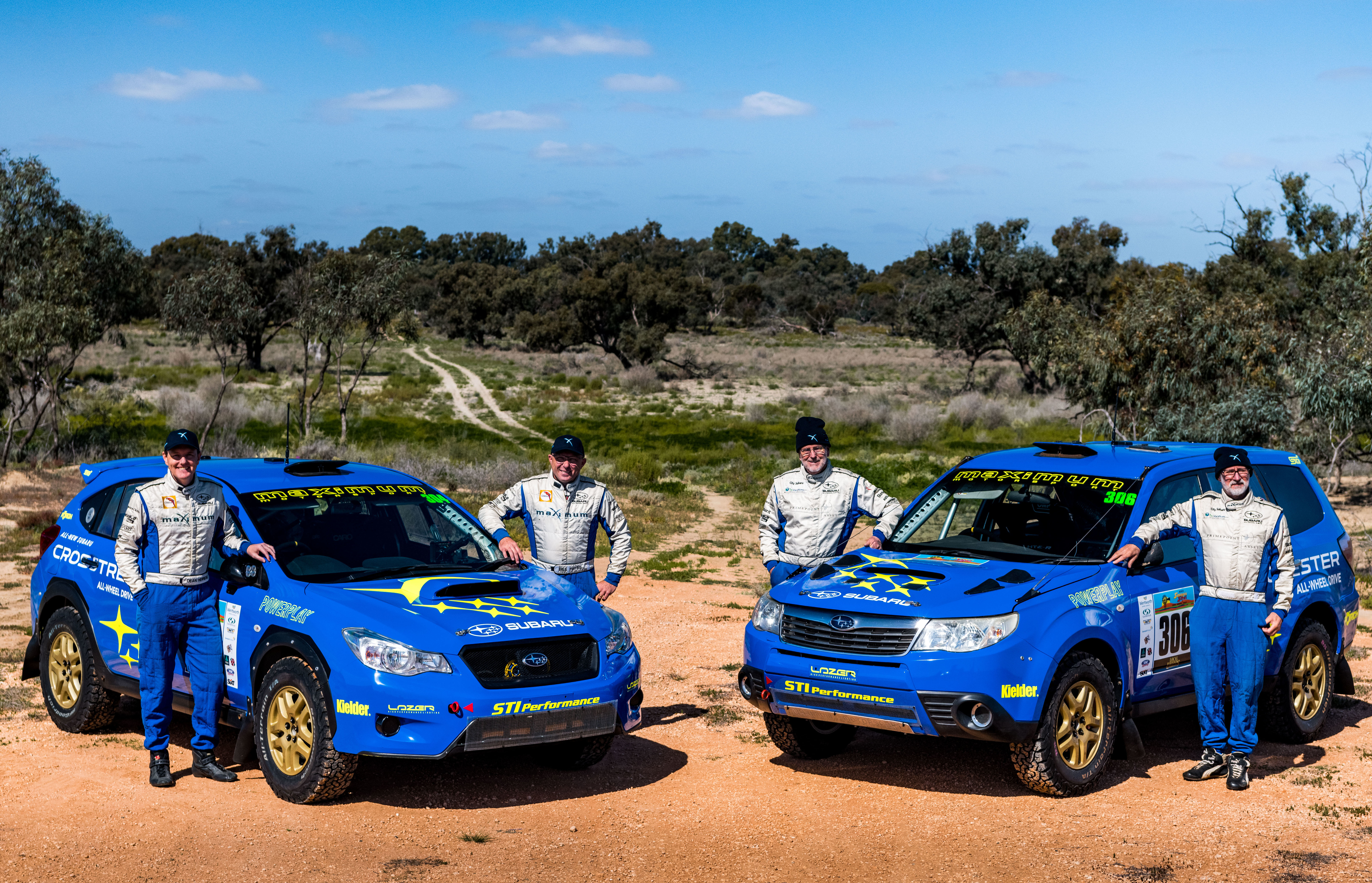 Subaru family duo rally the edge of the Outback
